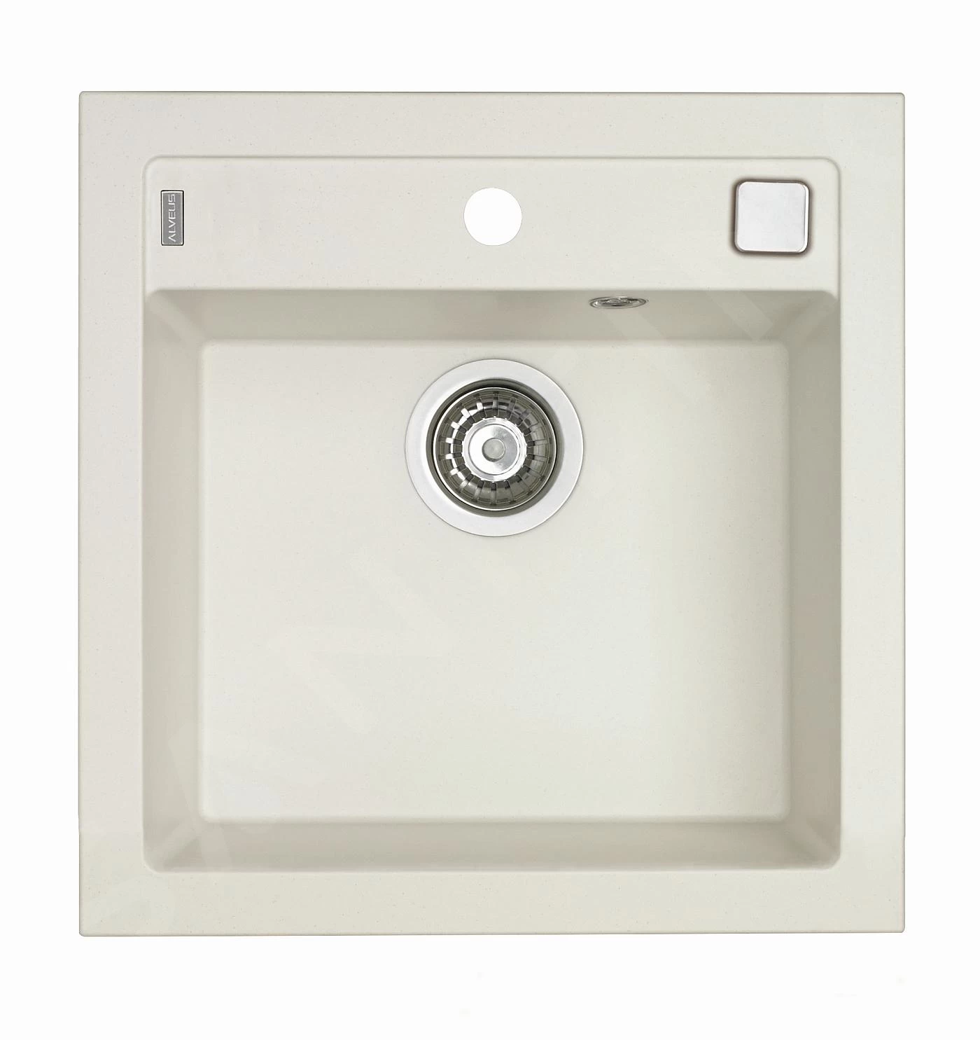 Alveus Formic - Lavello In Granito 520x510 Mm, Con Comando Dello Scarico, Arctic 1128395 3 Alveus Formic - Lavello In Granito 520x510 Mm, Con Comando Dello Scarico, Arctic 1128395