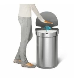 Simplehuman Pattumiere - Pattumiera Touchless Con Sensore Di Movimento, 45 L, Acciaio Inox Spazzolato ST2009 -Forniture Per Attrezzature Da Cucina a13d94236f12cac3f848286c