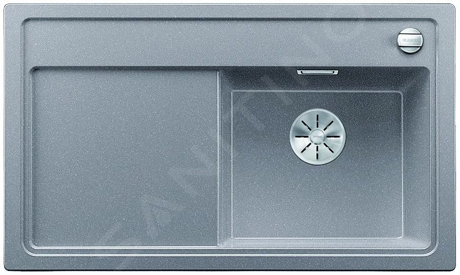 Blanco Zenar 45 - Lavello In Silgranit, 860x510 Mm, Con Comando Remoto Dello Scarico, Color Alluminio 523786 3 Blanco Zenar 45 - Lavello In Silgranit, 860x510 Mm, Con Comando Remoto Dello Scarico, Color Alluminio 523786