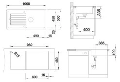 Blanco Zia XL 6 - Lavello In Silgranit, 1000x500 Mm, Con Comando Di Scarico, Antracite 517558 -Forniture Per Attrezzature Da Cucina a305600333aa13610fd80f9a