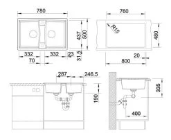 Blanco Lexa 8 - Lavello In Silgranit, 780x500 Mm, InFino, Bianco 524964 -Forniture Per Attrezzature Da Cucina a4256d3ead052d74de7ad967