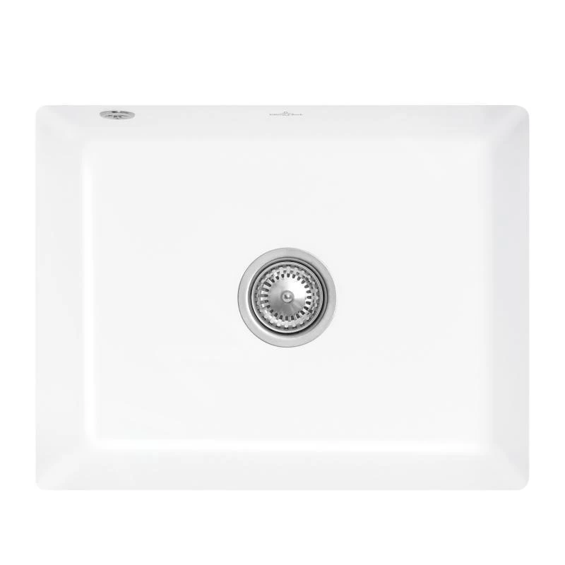 Villeroy & Boch Subway 60 - Lavello In Ceramica 55x44 Cm, CeramicPlus, Stone White 331001RW 3 Villeroy & Boch Subway 60 - Lavello In Ceramica 55x44 Cm, CeramicPlus, Stone White 331001RW