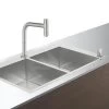 Hansgrohe Lavelli - Set Lavello E Miscelatore C71-F765-10, Simil Inox 43203800 1 Hansgrohe Lavelli - Set Lavello E Miscelatore C71-F765-10, Simil Inox 43203800 -Forniture Per Attrezzature Da Cucina ad265a24496f6ae4575415e1
