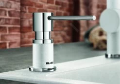 Blanco Accessori - Dispenser Di Detergente Lato, Bianco/cromo 525814 9 Blanco Accessori - Dispenser Di Detergente Lato, Bianco/cromo 525814 -Forniture Per Attrezzature Da Cucina b0ba6a4ce32b743e392d0642