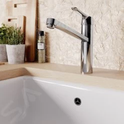 Ideal Standard CeraFlex - Miscelatore Per Lavello, Braccio Di Erogazione Rialzato, BlueStart, Cromato BC135AA -Forniture Per Attrezzature Da Cucina b0e1fe76ffb7613864e3af3d