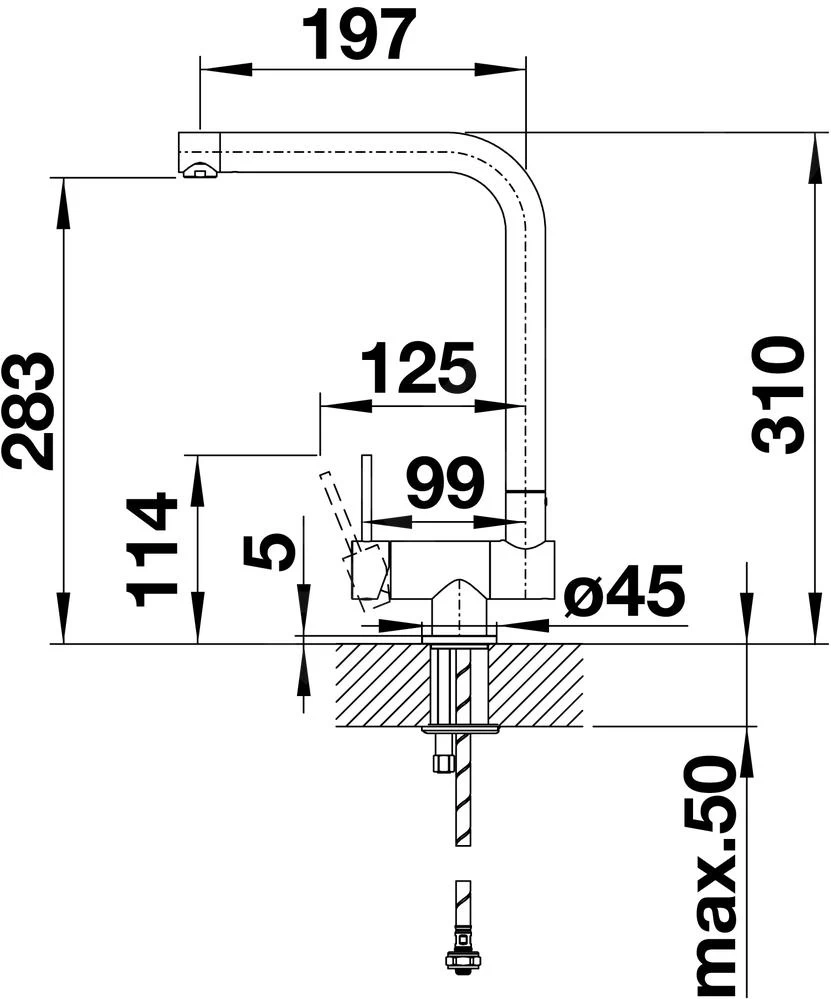 Blanco Laressa F - Miscelatore Da Lavello, Sottofinestra, Cromo 521545 4 Blanco Laressa F - Miscelatore Da Lavello, Sottofinestra, Cromo 521545 - immagine 2