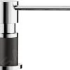 Blanco Accessori - Dispenser Di Detergente Lato, Nero/cromo 526177