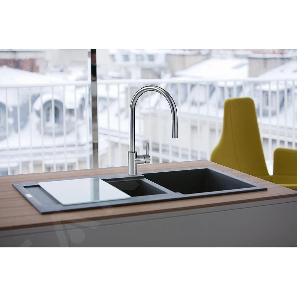 Franke Eos Neo - Miscelatore Da Lavello FC 0045.501 Con Bocca Di Erogazione Estraibile, Acciaio Inox 115.0590.045 7 Franke Eos Neo - Miscelatore Da Lavello FC 0045.501 Con Bocca Di Erogazione Estraibile, Acciaio Inox 115.0590.045 - immagine 5