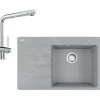 Franke Set - Set G224, Lavello In Fragranite CNG 611-78 TL/7 E Miscelatore Samoa, Pietra Grigia/cromo 114.0650.802