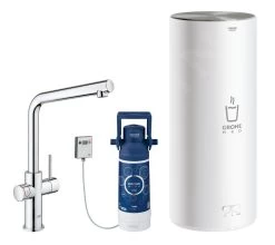 Grohe Red - Miscelatore Per Lavello Duo Con Boiler E Sistema Di Filtraggio, Serbatoio M, Cromato 30327001