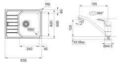 Franke Set - Set N76, Lavello In Acciaio Inox SKN 611-63 E Miscelatore FB 250.031, Acciaio Inox/cromo 101.0618.837 -Forniture Per Attrezzature Da Cucina b510415fd1d2b02cc65f0906