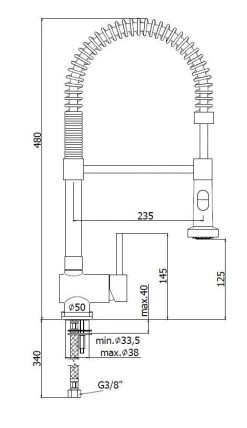 Paffoni Stick - Miscelatore Da Lavello Con Braccio Di Erogazione Flessibile, Acciaio Inox SK176ST -Forniture Per Attrezzature Da Cucina b66dcc425dac9bebbe9e7f85