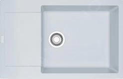 Franke Maris - Lavello In Fragranite MRG 611-78 BB, 780x500 Mm, Bianco-ghiaccio 114.0363.186