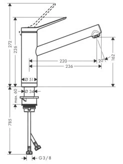Hansgrohe Zesis M33 - Miscelatore Da Lavello 160, Sottofinestra, Cromo 74805000 -Forniture Per Attrezzature Da Cucina b734cf7951d3cfac0e381dbd