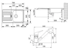 Franke Set - Set Per Cucina N12, Lavello In Acciaio Inox EFN 614-78 + Miscelatore FC 9547.031, Cromo 101.0684.401 7 Franke Set - Set Per Cucina N12, Lavello In Acciaio Inox EFN 614-78 + Miscelatore FC 9547.031, Cromo 101.0684.401 -Forniture Per Attrezzature Da Cucina bafbc1329e727f48676fd90e
