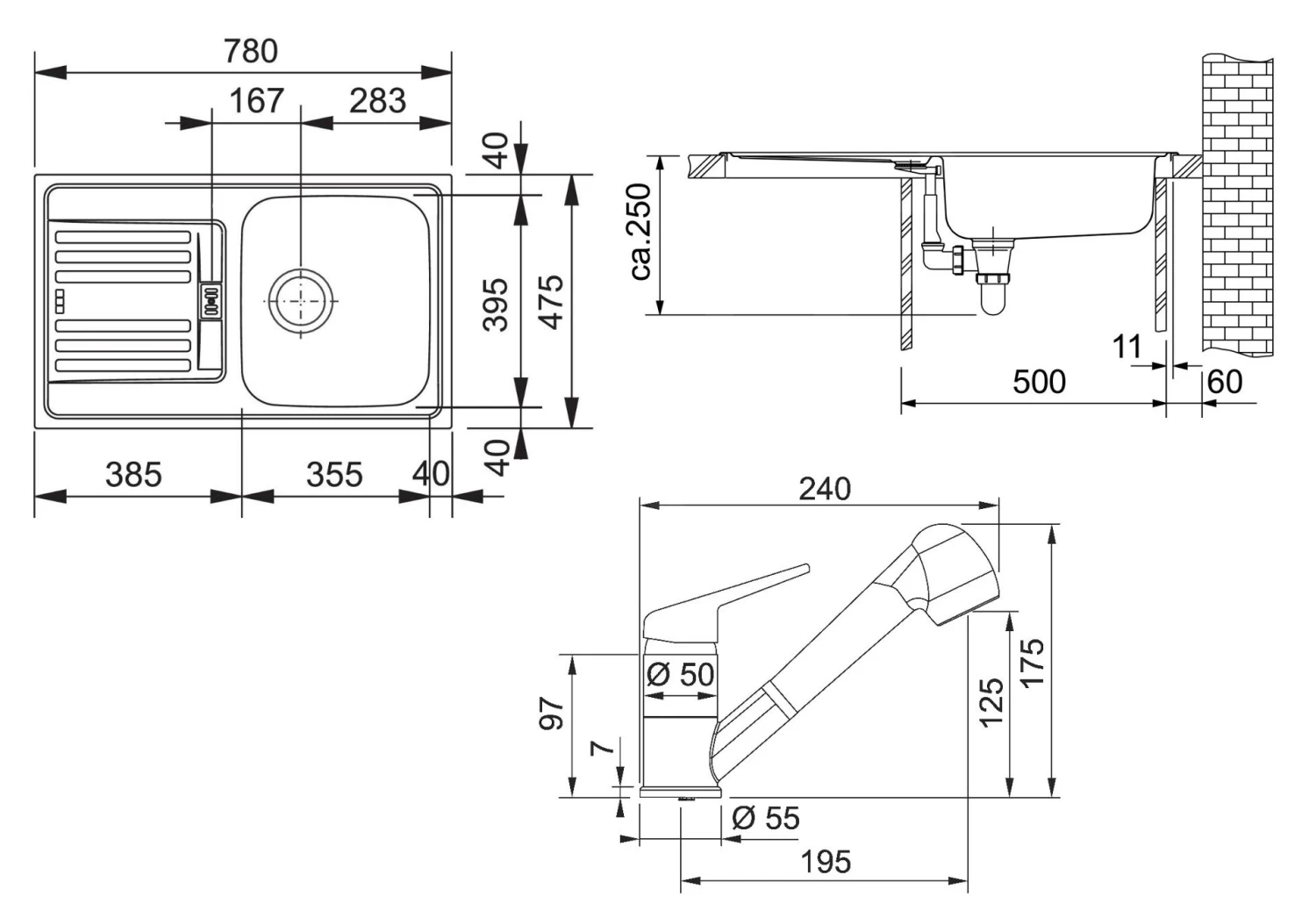 Franke Set - Set Per Cucina N12, Lavello In Acciaio Inox EFN 614-78 + Miscelatore FC 9547.031, Cromo 101.0684.401 4 Franke Set - Set Per Cucina N12, Lavello In Acciaio Inox EFN 614-78 + Miscelatore FC 9547.031, Cromo 101.0684.401 - immagine 2