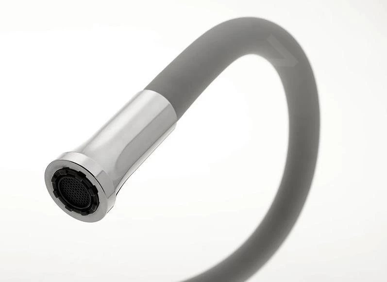 Sapho Rubinetteria - Miscelatore Da Lavello Sili Con Braccio Di Erogazione Flessibile, Color Argento/cromo SR414 7 Sapho Rubinetteria - Miscelatore Da Lavello Sili Con Braccio Di Erogazione Flessibile, Color Argento/cromo SR414 - immagine 5