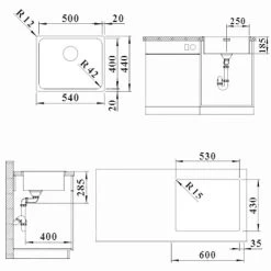 Blanco Solis 500 - Lavello, 540x440 Mm, Acciaio Inox Spazzolato 526123 7 Blanco Solis 500 - Lavello, 540x440 Mm, Acciaio Inox Spazzolato 526123 -Forniture Per Attrezzature Da Cucina c2580b70576ecd2d525f7750