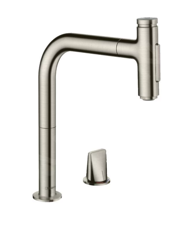Hansgrohe M71 - Miscelatore Da Lavello A 2 Fori M7120-H200 Con Doccetta Estraibile, SBOX, Simil Inox 73818800 3 Hansgrohe M71 - Miscelatore Da Lavello A 2 Fori M7120-H200 Con Doccetta Estraibile, SBOX, Simil Inox 73818800