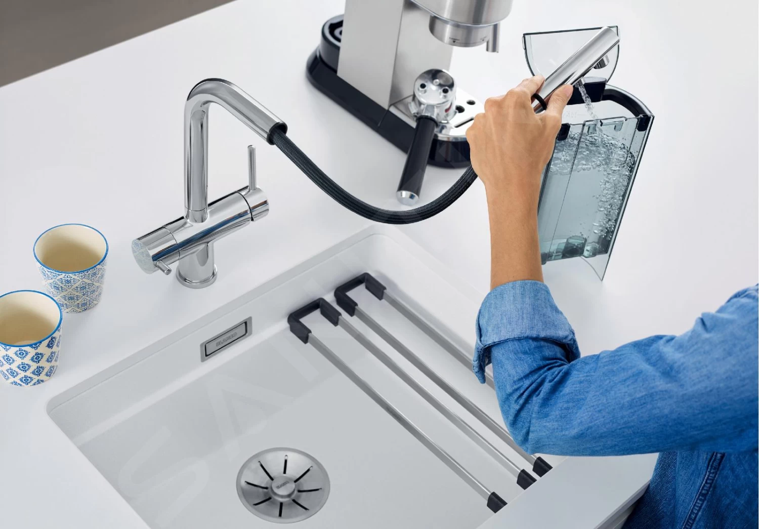 Blanco Fontas S II - Miscelatore Da Lavello Con Bocca Di Erogazione Estraibile E Funzione Di Filtraggio, Nero 526158 5 Blanco Fontas S II - Miscelatore Da Lavello Con Bocca Di Erogazione Estraibile E Funzione Di Filtraggio, Nero 526158 - immagine 3