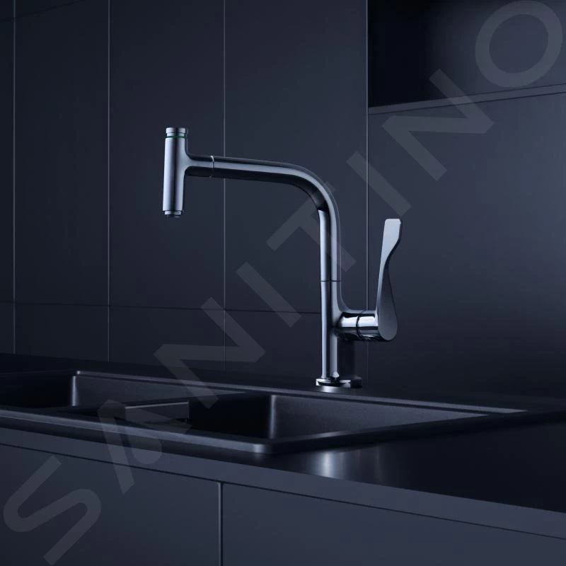 Axor Citterio - Miscelatore Monocomando Da Lavello, Con Bocca Di Erogazione Estraibile, Cromato 39861000 7 Axor Citterio - Miscelatore Monocomando Da Lavello, Con Bocca Di Erogazione Estraibile, Cromato 39861000 - immagine 5