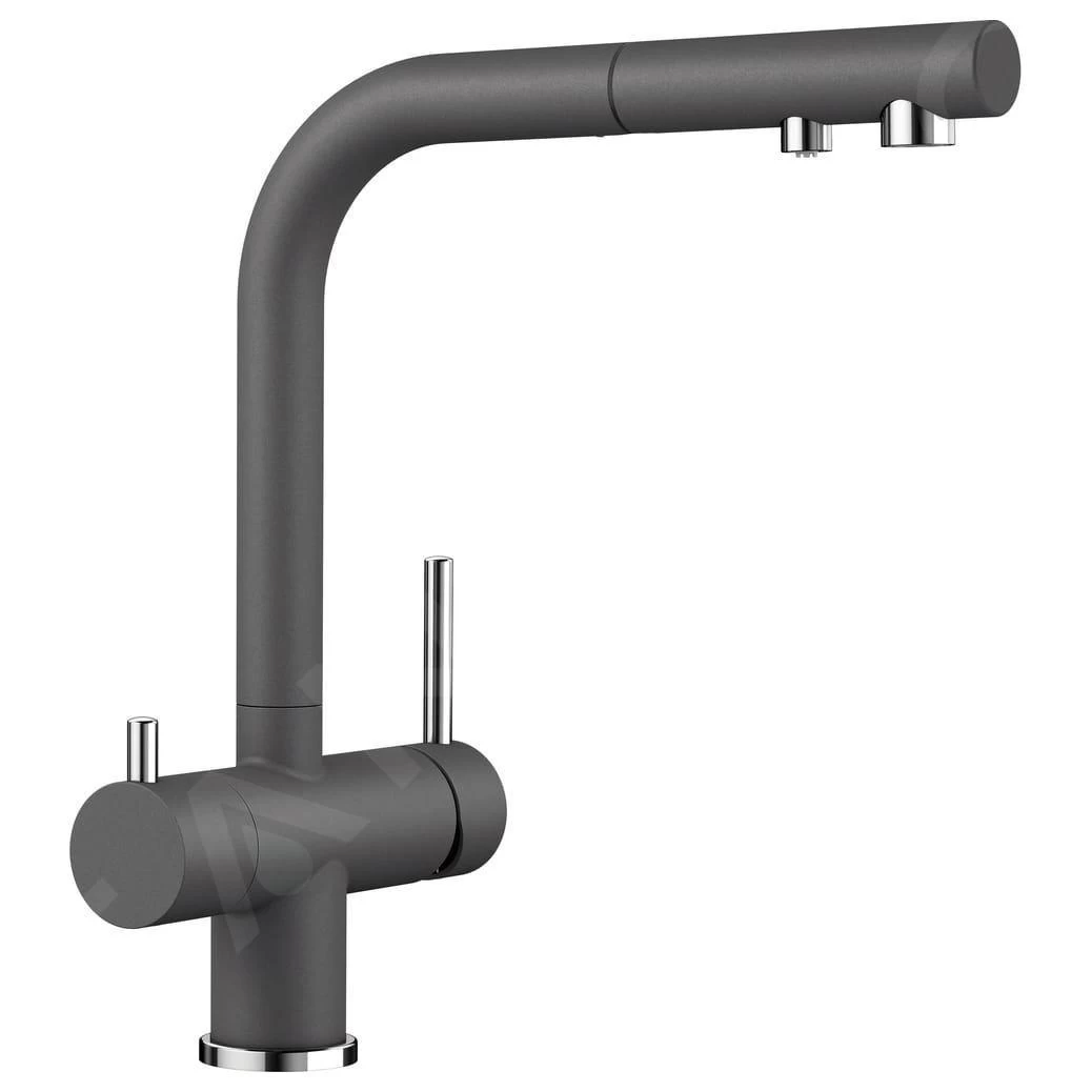Blanco Fontas S II - Miscelatore Da Lavello Con Doccetta Estraibile E Funzione Di Filtraggio, Grigio Roccia 525207 3 Blanco Fontas S II - Miscelatore Da Lavello Con Doccetta Estraibile E Funzione Di Filtraggio, Grigio Roccia 525207