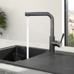 Villeroy & Boch Modern Steel - Miscelatore Da Lavello, Antracite 96680105 -Forniture Per Attrezzature Da Cucina cab6fce7c496a262856c1a03