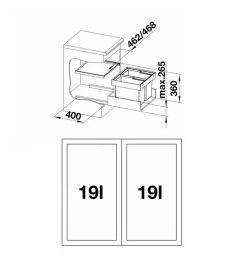 Blanco Flexon II - Pattumiera Ad Incasso, 38 L 521469 -Forniture Per Attrezzature Da Cucina cb57b2e27dd6c98714f74bf4