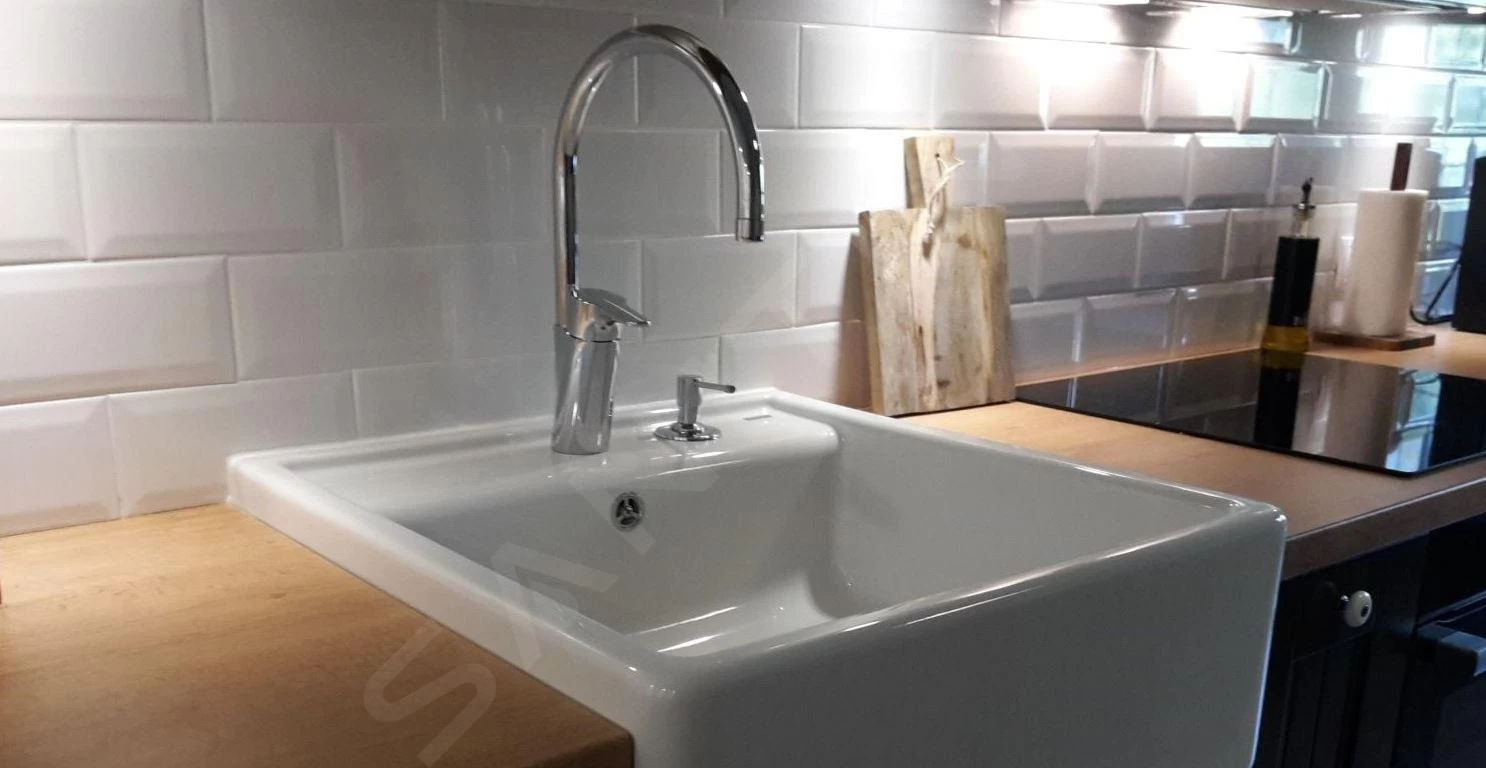 Blanco Panor 60 - Lavello In Ceramica, 600x630 Mm, 2 Fori, Bianco Brillante 514501 5 Blanco Panor 60 - Lavello In Ceramica, 600x630 Mm, 2 Fori, Bianco Brillante 514501 - immagine 3