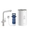 Grohe Red - Miscelatore Per Lavello Duo Con Boiler E Sistema Di Filtraggio, Serbatoio M, Supersteel 30327DC1 -Forniture Per Attrezzature Da Cucina cbfe466dc8b5688a909f797d