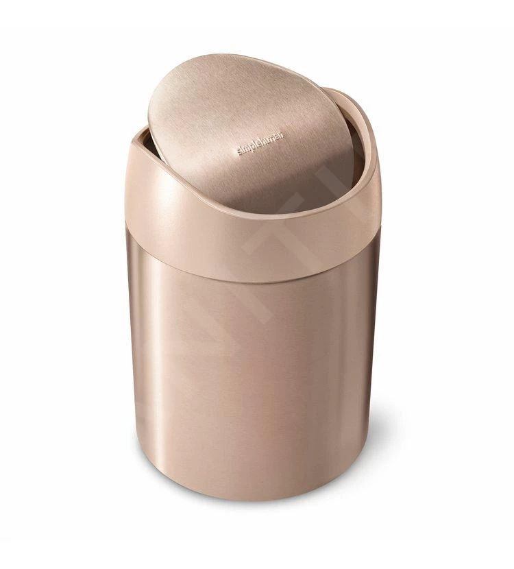 Simplehuman Pattumiere - Pattumiera Mini Da Tavolo 1,5 L, Rose Gold CW2085 3 Simplehuman Pattumiere - Pattumiera Mini Da Tavolo 1,5 L, Rose Gold CW2085