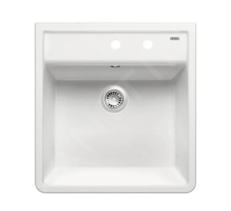Blanco Panor 60 - Lavello In Ceramica, 600x630 Mm, 2 Fori, Bianco Brillante 514501 3 Blanco Panor 60 - Lavello In Ceramica, 600x630 Mm, 2 Fori, Bianco Brillante 514501