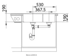 Blanco Legra 8 - Lavello In Silgranit, 780x500 Mm, Bianco 526226 -Forniture Per Attrezzature Da Cucina cecd9d53dafa439b10e5f853