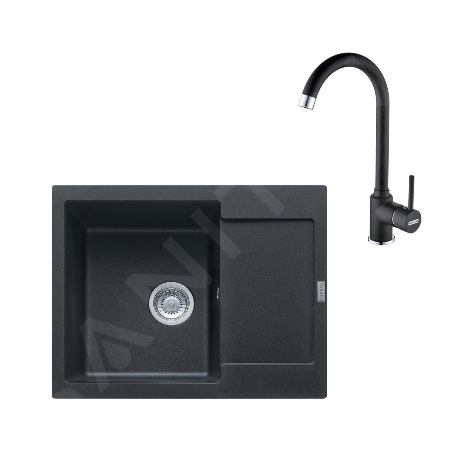 Franke Set - Set Da Cucina G166, Lavello In Fragranite MRG 611-62 E Miscelatore FP 9000.071, Onice 114.0587.933 3 Franke Set - Set Da Cucina G166, Lavello In Fragranite MRG 611-62 E Miscelatore FP 9000.071, Onice 114.0587.933