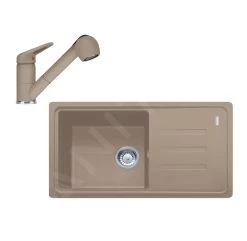 Franke Set - Set Da Cucina G122, Lavello In Fragranite BSG 611-78/39 + Miscelatore FC 9547.424, Cashmere 114.0510.453