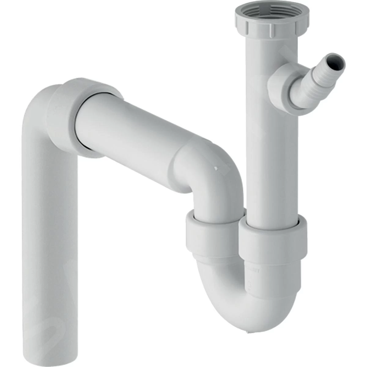 Geberit Accessori - Sifone Tubolare Per Lavello, Con Portagomma, Uscita Verticale, D 40 Mm 152.556.11.1 3 Geberit Accessori - Sifone Tubolare Per Lavello, Con Portagomma, Uscita Verticale, D 40 Mm 152.556.11.1