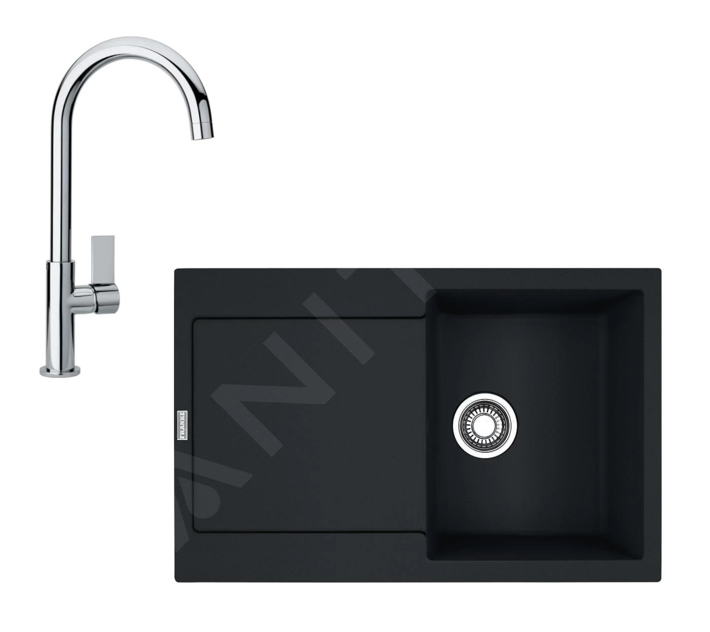 Franke Set - Set G167, Lavello In Fragranite MRG 611 E Miscelatore FP 0408.031, Nero Opaco/cromo 114.0650.570 3 Franke Set - Set G167, Lavello In Fragranite MRG 611 E Miscelatore FP 0408.031, Nero Opaco/cromo 114.0650.570