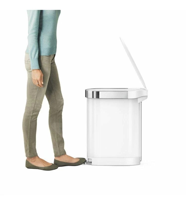 Simplehuman Pattumiere - Pattumiera Slim 45 L, Bianco CW2069 8 Simplehuman Pattumiere - Pattumiera Slim 45 L, Bianco CW2069 - immagine 6