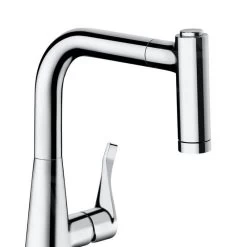 Hansgrohe Metris - Miscelatore Monocomando 220 Per Lavello Con Doccetta Estraibile, Cromato 14834000 -Forniture Per Attrezzature Da Cucina d46d68ac837bc4972fcf2082