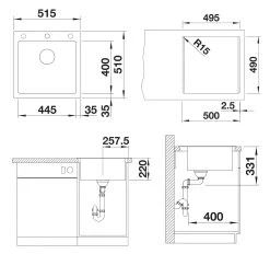 Blanco Pleon 5 - Lavello In Silgranit, 515x510 Mm, InFino, Tartufo 523683 -Forniture Per Attrezzature Da Cucina d5f6aad26775ed421cd7f793 1