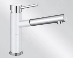 Blanco Alta S - Miscelatore Da Lavello Con Bocca Di Erogazione Estraibile, Bianco/cromo 515327 -Forniture Per Attrezzature Da Cucina d63ac0d23225ab9efc0da53d