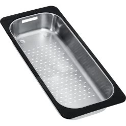 Franke Accessori - Scolapiatti Per Lavello, 183x433x64 Mm, Acciaio Inox/plastica Nera 112.0175.520