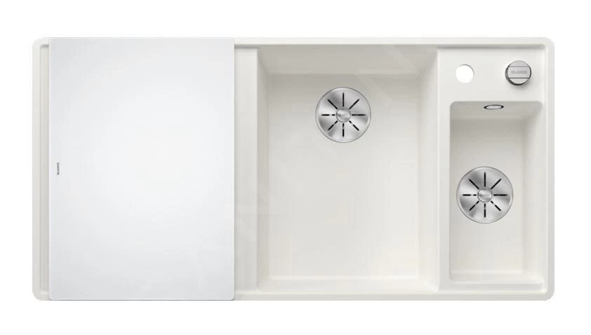 Blanco Axia III 6 - Lavello In Silgranit, 990x500 Mm, Con Comando Remoto Dello Scarico E Accessori, InFino, Bianco 523492 5 Blanco Axia III 6 - Lavello In Silgranit, 990x500 Mm, Con Comando Remoto Dello Scarico E Accessori, InFino, Bianco 523492 - immagine 3