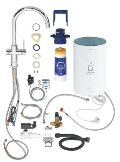 Grohe Red - Miscelatore Per Lavello Duo Con Boiler E Sistema Di Filtraggio, Serbatoio M, Cromato 30083001 -Forniture Per Attrezzature Da Cucina d963aec3995d1d0093a5a406