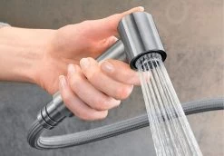 Blanco Ambis S - Miscelatore Da Lavello Con Doccetta Estraibile, Acciaio Inox Spazzolato 523119 -Forniture Per Attrezzature Da Cucina db0e57ed24e81fa812b75759