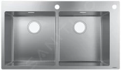 Hansgrohe Lavelli - Lavello Ad Incasso S712-F765, Acciaio Inox 43311800