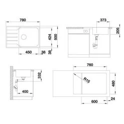 Blanco Lemis XL 6 - Lavello, 780x500 Mm, Acciaio Inox Spazzolato 525111 -Forniture Per Attrezzature Da Cucina ddff958cc17e2931d76a14bb