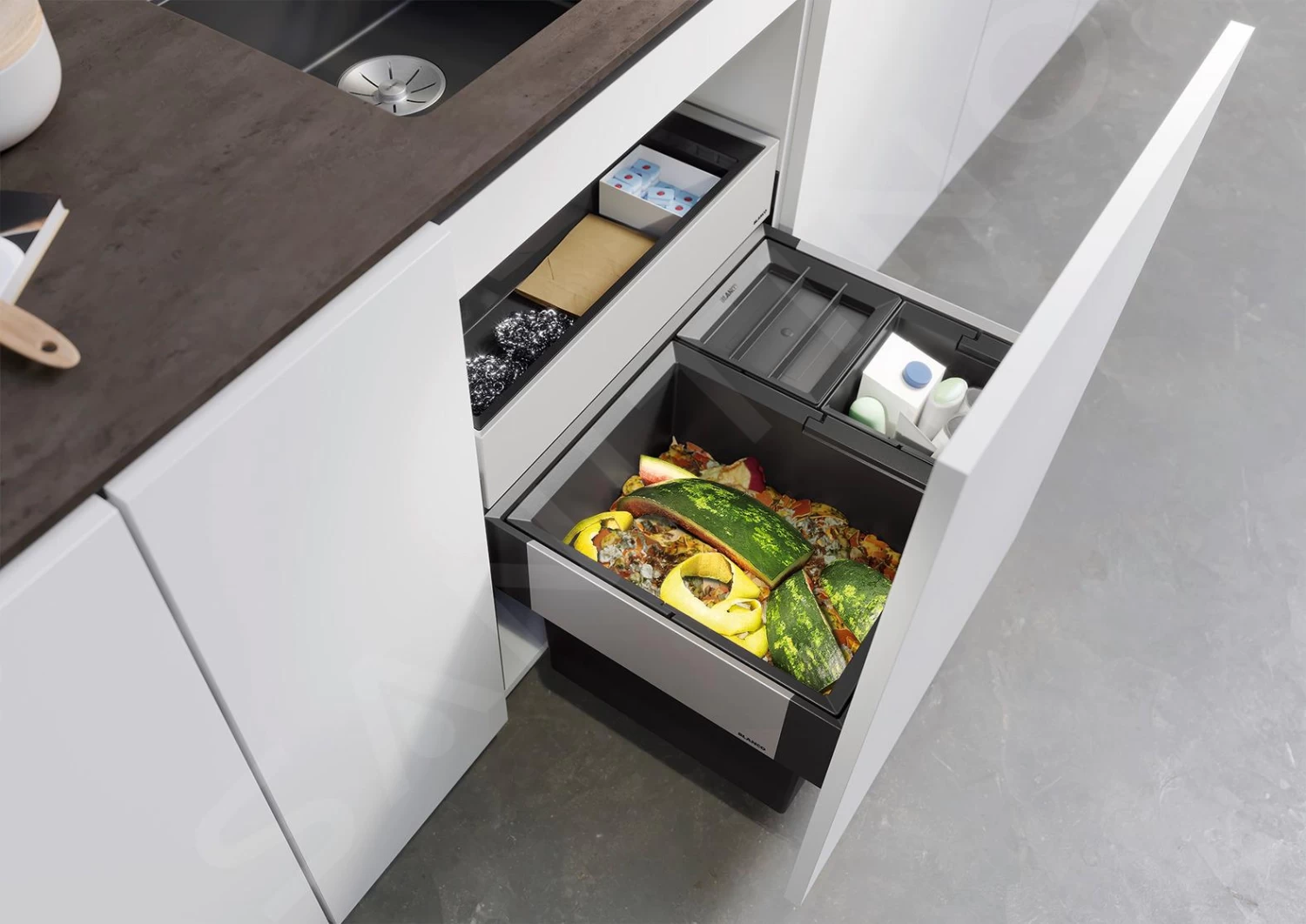 Blanco Select - Pattumiera Incorporata, Differenziata, Capienza 46 L 526210 7 Blanco Select - Pattumiera Incorporata, Differenziata, Capienza 46 L 526210 - immagine 5