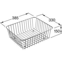 Villeroy & Boch Accessori - Cesto A Griglia 385x330x150 Mm, Acciaio Inox Spazzolato 834100K1 -Forniture Per Attrezzature Da Cucina e3a6a42a4624f9c72d3b9748