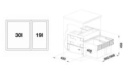Blanco Select - Pattumiera Incorporata, Differenziata, Capienza 49 L 526208 8 Blanco Select - Pattumiera Incorporata, Differenziata, Capienza 49 L 526208 -Forniture Per Attrezzature Da Cucina e4158ba4494f773da8e038de